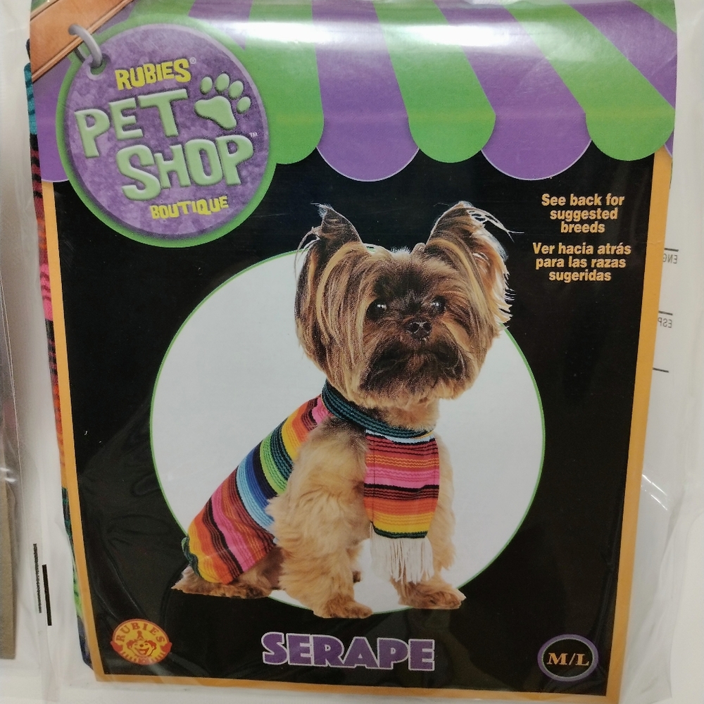 BRAND NEW MEXICAN PONCHO FOR DOGS